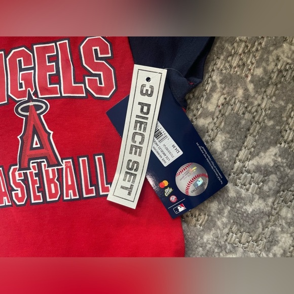 Angels Baseball Bodysuits / Onesies (3-pack) new with tags licensed merchandise - Picture 7 of 7